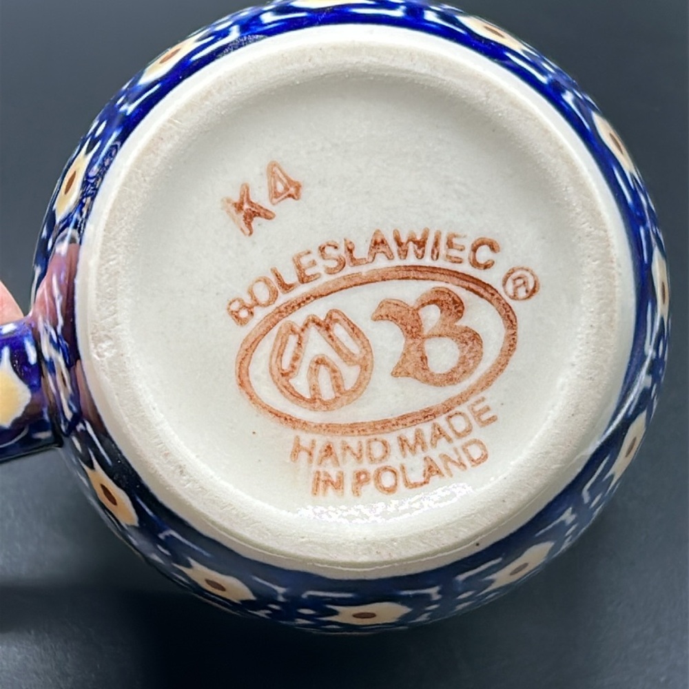 Blue and White Patterned Ceramic Mugs - Picture 5 of 9